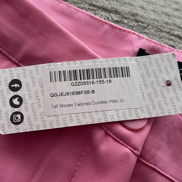“Boohoo- Tall Woven Tailored Culottes (PINK) size 6” - Picture 8 of 10